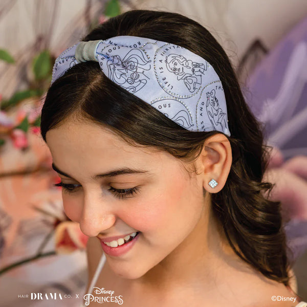 HDC x Disney Princess Kids Fairytale Knotted Headband - Lilac