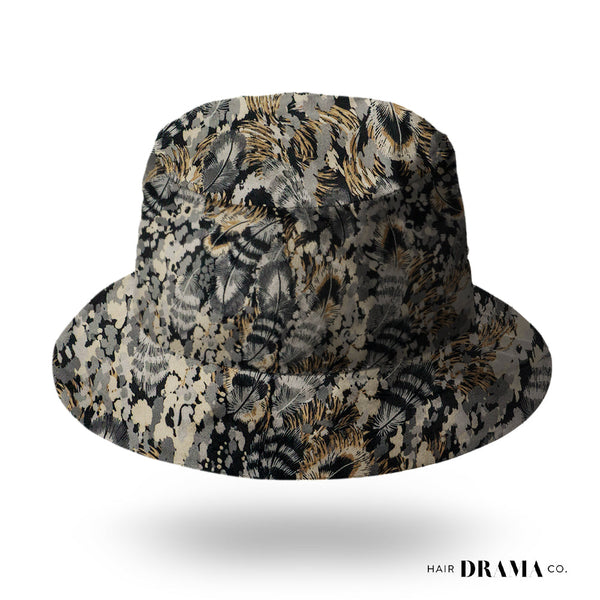 Kids Tropical Velvet Print Bucket Hat