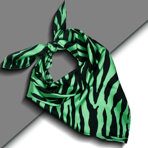 Zebra Patterned Bandana Scarf Headband