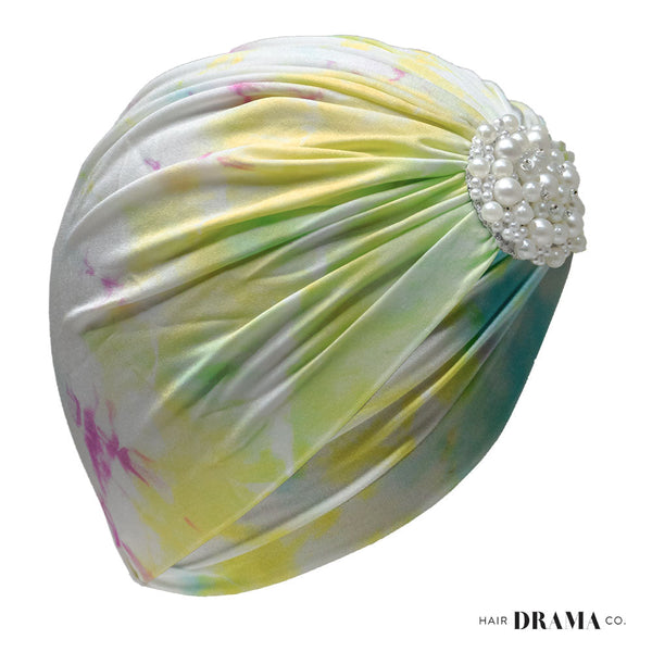 Tie And Dye Turban -Yellow