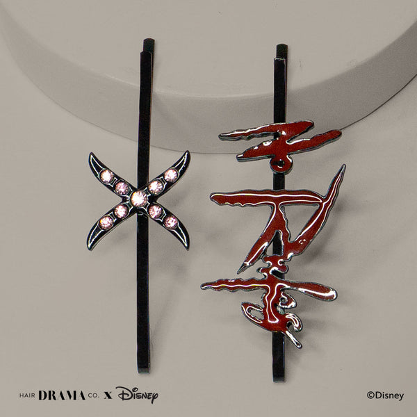 HDC x Disney Cruella No Rules Pins - Set of 2 - Blood Red