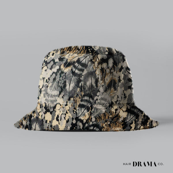Kids Tropical Velvet Print Bucket Hat