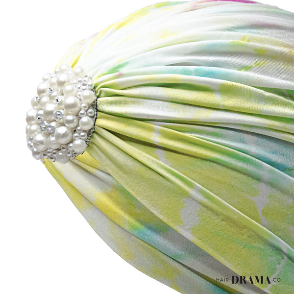 Tie And Dye Turban -Yellow
