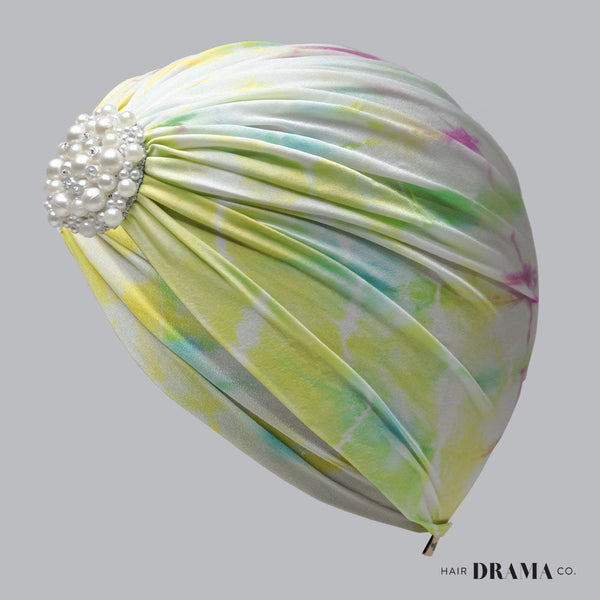 Tie And Dye Turban -Yellow