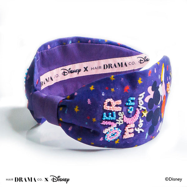 HDC x Disney Mickey & Minnie Moon Knotted Headband