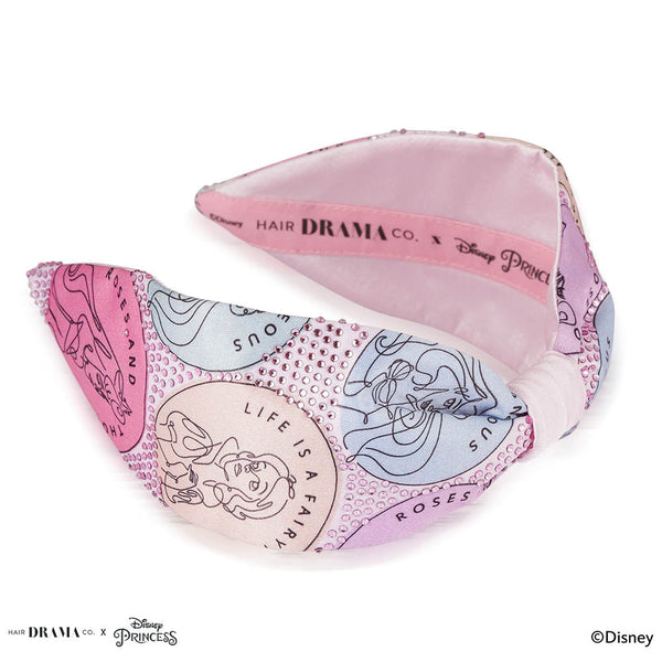 HDC x Disney Princess Kids Fairytale Knotted Headband With Pink Crystals