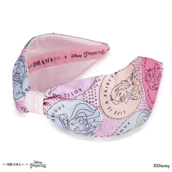 HDC x Disney Princess Kids Fairytale Knotted Headband With Pink Crystals