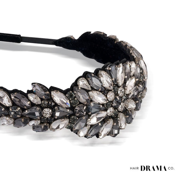 Rosemary Broad Headband - Grey
