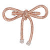 Crystal Hair Bow Barrette Clip - Champagne
