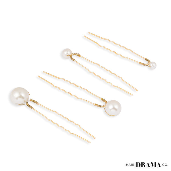 Set of 12 Pearl Embellished Pins