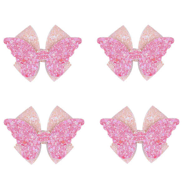 Rainbow Unicorn Gift Box with 1 Knotted Hair Band, 4 Hair Bow Pins & 4 Mini Clamps