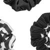 HDC x Emily in Paris Monochrome Satin Scrunchies- Set of 3