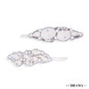 Shell & Pearl Embellished Hair Pins - Set of 2 - Silver