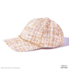 HDC x Emily in Paris Beige Tweed Baseball Cap with Pearl Chain
