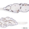 Shell & Pearl Embellished Hair Pins - Set of 2 - Silver