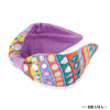 Mirrorwork Knotted Headband - Purple