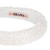 Pearl Puff Hair Band - White