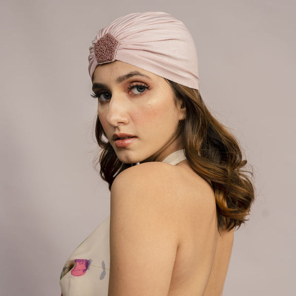 Shimmer & Glitter Turban - Pink