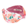 Floral Knotted Hair Band - Pink & Peach