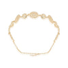 Gold Plated Hair Band with White Polki