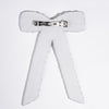 Embellished Pearl & Crystal Hair Bow Barrette Clip - White