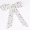 Embellished Pearl & Crystal Hair Bow Barrette Clip - White