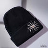 HDC X Emily In Paris Black Beanie with Pearls, Crystals & Camera Charm