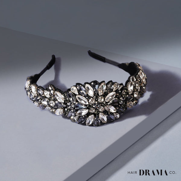 Rosemary Broad Headband - Grey