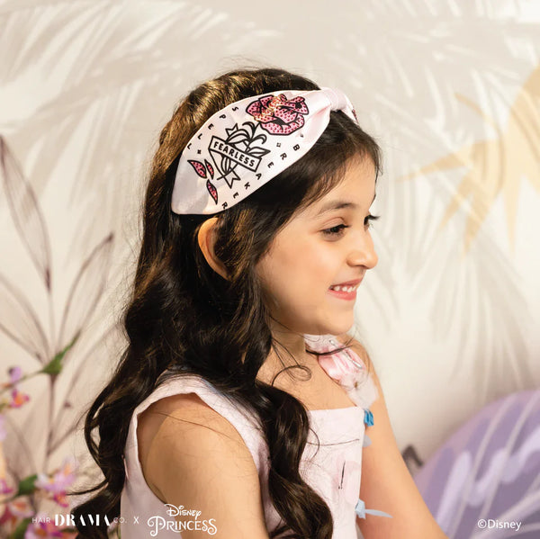 HDC x Disney Princess Kids Belle's Enchanted Rose Knotted Headband