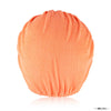 Neon Orange Ribbed Turban with Starfish Metal Broach