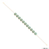 Emerald Gold Plated Hair Band with White Pearls
