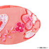 Color me Magic Knotted Embellished Hair Band for Women - Rose Pink