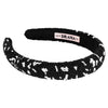 Pearl Puff Hair Band - Black & White