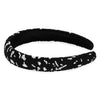 Pearl Puff Hair Band - Black & White