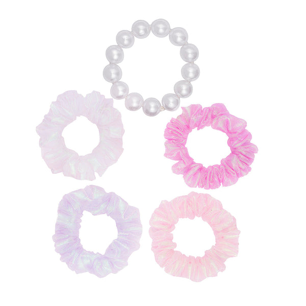 Lilac Unicorn Gift Box with 1 Knotted Hair Band, 5 Holographic Scrunchies & 24 Hair Pins