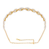 Gold-Plated Kundan, Polki and Pearls Studded Almond-shaped Head Chain