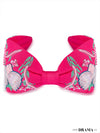 Not a Black Swan Knotted Embellished Hair Band for Women - Hot Pink