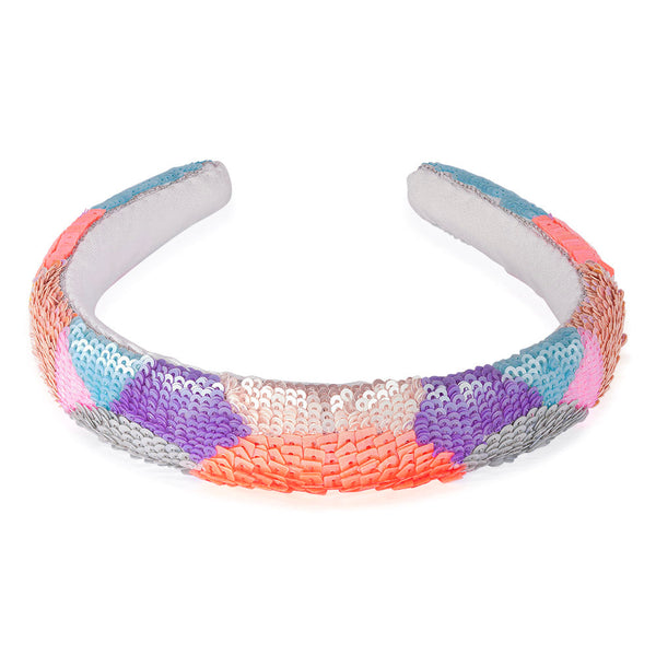 Camouflage Puff Hair Band - Pastel