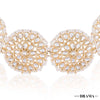 Gold-Plated Kundan, Polki and Pearls Studded Circular Head Chain