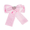 HDC x Emily In Paris Glamour Satin Hair Bow Alligator Clip - Pink