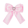 HDC x Emily In Paris Glamour Satin Hair Bow Alligator Clip - Pink