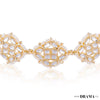 Gold-Plated Kundan, Polki and Pearls Studded Diamond Head Chain