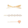 Floral Gift Box with 1 Knotted Hair Band, 1 Puff Hair Band & 3 Hair Pins