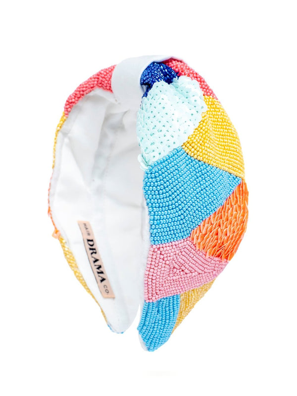 Multicolor Camouflage Knotted Headband -Dark