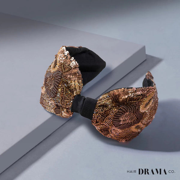 Gracious Knotted Headband - Bronze