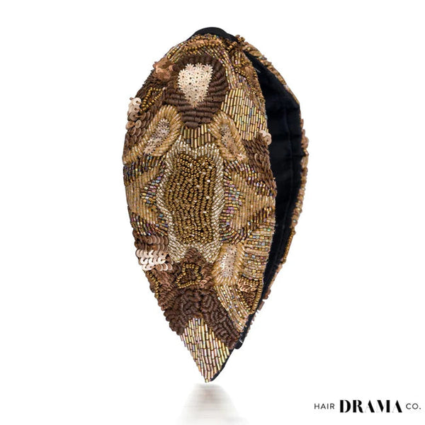 Gracious Knotted Headband - Bronze