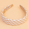 HDC x Emily in Paris Houndstooth Puff Hair Band with Heart Charm - Shades of Brown