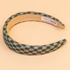 HDC x Emily in Paris Houndstooth Puff Hair Band with Heart Charm - Green & Brown