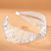 HDC x Emily in Paris Crystal Mesh Knotted Hair Band - White