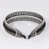 HDC x Emily in Paris Crystal & Pearl Mesh Hair Band - Black